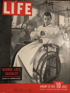 JANUARY 29 1945 LIFE MAGAZINE GEORGE LOTT U.S. ARMY MEDICAL CORPS LONDON BLITZ - Picture 1 of 1
