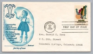 Easter Seal Handicapped Children & Adults 1969 Fleetwood First Day Cover Sc#1385 - Picture 1 of 2