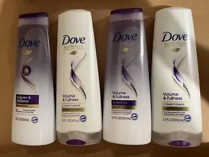 4 Dove Shampoo And Conditioner Choose Your Favorite Type 2 Full Sets 12 Oz. Each - Picture 1 of 10