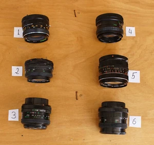 1 lente gran angular Canon FD 28 mm F2,8. Elección de 6 lentes todas G Con - Imagen 1 de 39