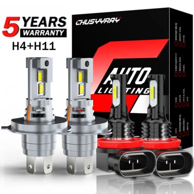 Faros antiniebla de haz alto-bajo LED para Suzuki Aerio 2002-2007 4x 6000K Foto 1 de 4