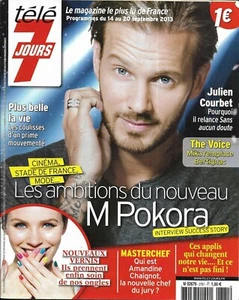 TELE 7 JOURS n°2781 14/09/2013 M Pokora/ J.Courbet/ Kiefer Sutherland/ Aznavour - Imagen 1 de 1
