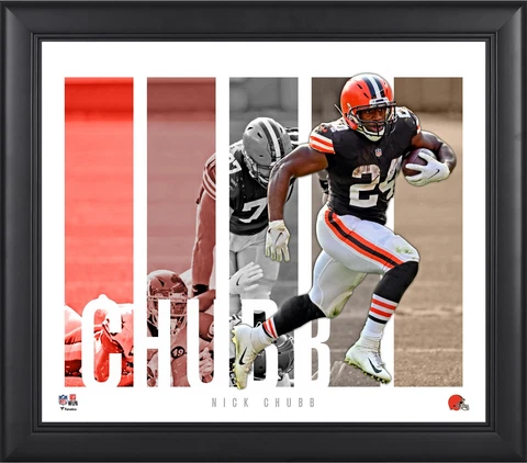 Nick Chubb Cleveland Browns Framed 15x17 Player Panel Collage Cover