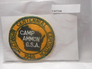 BOY SCOUTS WISCONSIN CENTENNIAL EXPOSITION 1948 CAMP AMMON ACT48 - Imagen 1 de 1