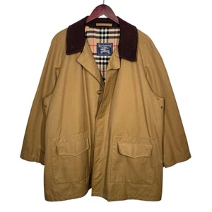 Abrigo Burberry Vintage Para Hombre 52R 42 L XL Nova Check Lana Forrado Bronceado Burberrys - Imagen 1 de 20