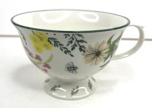 Anthropologie Steingut Teetasse "Eden" Muster Blumengarten Tea Time Tasse Becher - Bild 1 von 8