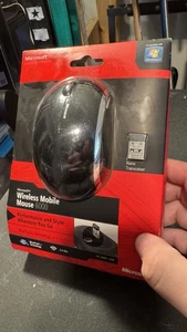 Microsoft Wireless Mobile Mouse 6000 BLACK For Windows & Mac Factory Sealed - Picture 1 of 3