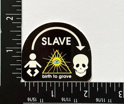 Alien Workshop Slave 1990's original vintage NOS skateboard sticker decal - Image 1 of 3