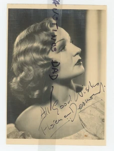 Autographed 5x7 Photo English actress, comedian & impersonator Florence Desmond - Picture 1 of 3