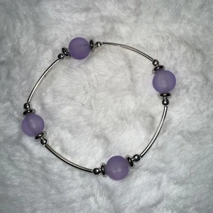 Inspirierendes Perlen My Blessings Armband Flieder 10 mm - Bild 1 von 11
