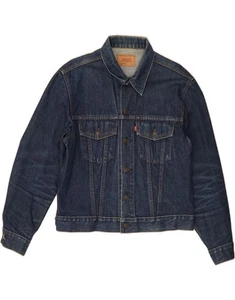 Chaqueta vaquera LEVI'S para hombre EU 44 XS azul algodón AU10 - Imagen 1 de 4