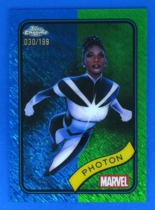 2025 Topps Chrome Marvel - Blue & Green Shimmer Photon #24 NON_SPORT CARD /199 - Bild 1 von 2