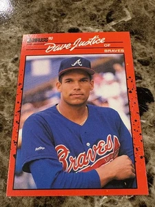 Dave Justice 1990 Donruss #704 Braves Rookie - Bild 1 von 2