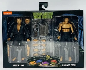 NECA Teenage Mutant Ninja Turtles Oroku Saki Hamato Yoshi confezione danneggiata - Foto 1 di 5