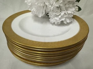 (11) Royal Crown Derby 'St. George' 8.5 Inch SALAD PLATES - Picture 1 of 7