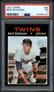 1971 Topps # 26 Bert Blyleven HOF Rookie Card RC PSA 1 Poor - Picture 1 of 2