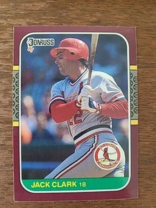 JACK CLARK 1987 Donruss Opening Day #67 St. Louis Cardinals MLB BASEBALL CARD - Picture 1 of 2