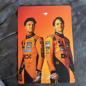 Autogrammkarte McLaren Formel Eins 2025 Norris Piastri - Bild 1 von 2