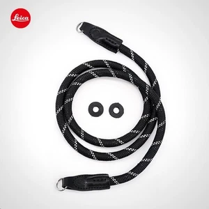 Sangle de transport Leica Q2 Q3 M10R DLUX87 M240 Q116 - Noir et blanc - Photo 1 sur 2