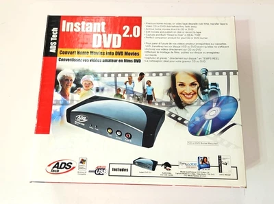 ADS Tech Instant DVD 2.0 Convert Video Tapes To DVD, USBAV-702 Rev A - Image 1 of 4