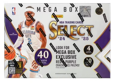 2024/25 Panini Select Basketball Mega Trading Card Box Red & Purple Cracked Ice - Image 1 of 2