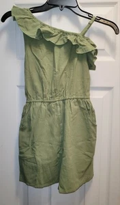 NEW Grace Karin Girls Green Ruffled Shorts Romper Size 10 NWT - Picture 1 of 3