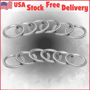 Oil Drain Plug Gaskets Aluminium 14mm Crush Washer for Leak Proof Sealing 12 Pcs - Picture 1 of 12