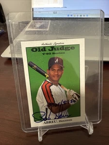 1995 Signature Rookies Old Judge T-95 Minis Bobby Abreu Auto #1 /5750 - Bild 1 von 2