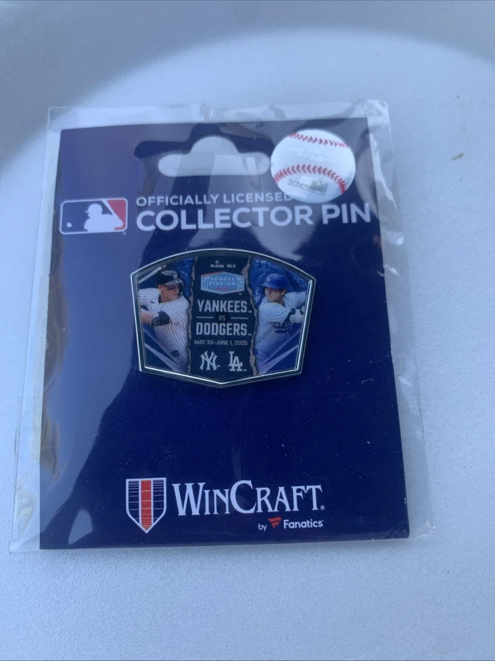 2025 Dodgers Vs Yankees Stadium Exclusive Pin Limited Edition May 30 June 1 New - Image 1 of 1