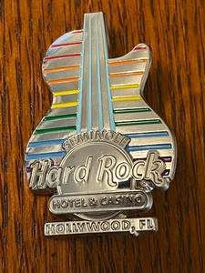 Hard Rock Cafe Hollywood, Florida Pride Rainbow Gitarren Pin LE 300 - Bild 1 von 1