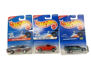 Hot Wheels Variety Set of 3 Pickup Trucks (Dodge & Ford) - Diecast Cars - Picture 1 of 16