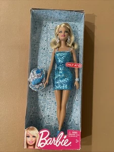 Seltenes Mattel Barbie blaues Kleid 2012 Target Exclusive Sparkle Shimmer  - Bild 1 von 9