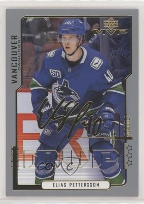 2020-21 Upper Deck MVP 20th Anniversary 3rd Star Elias Pettersson #14 - Image 1 of 2