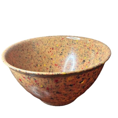 Rachel Ray Speckled Confetti Bowl Orange Melamine Garbage Bowl 10" - Image 1 of 4