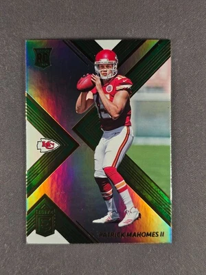 2017 Donruss Elite #155 Patrick Mahomes Green Parallel Rookie Card RC - Image 1 of 4