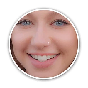 2er Set Fake Nasenpiercing – Clip-On Fake Nose Ring 20G – Nasenring Fake aus 925 - Bild 1 von 8