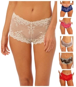 Wacoal Embrace Lace Boy Short Comfortable Sheer Stretch Womens Knickers 067491 - Picture 1 of 58