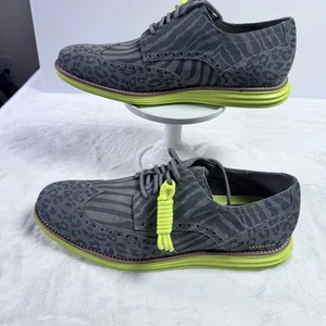 Cole Haan x Atmos Øriginal Grand Wingtip Grau Oxford Schuhe C36382 Herren 12 Neu - Bild 1 von 7