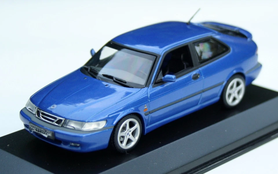 Saab 9-3 Viggen año 1998-2000, modelo Minichamps azul metálico en M.1: 43, ob Foto 1 de 4