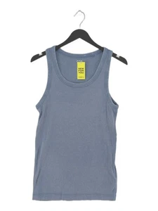 COS Men's T-Shirt M Blue Cotton with Elastane Basic - Picture 1 of 6