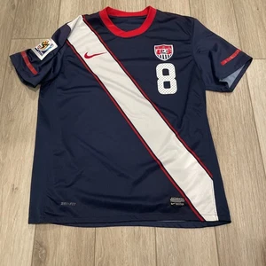 Nike USA Clint Dempsey Soccer Jersey Navy Blue 2010 Away Kit Mens M USMNT - Picture 1 of 7