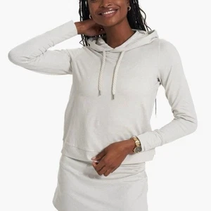 Vuori Halo Essential Damen DreamKnit Hoodie in Salt Heather Größe Small - Bild 1 von 5