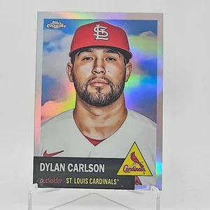 2022 Topps Chrome Platinum Anniversary Refractor Dylan Carlson #118 Cardinals - Picture 1 of 2