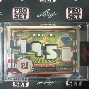 Camiseta deportiva Leaf Seasons In The Sun Bob Lemon 1950 Legendary Season 2025 reliquia 2/6 SP - Imagen 1 de 2