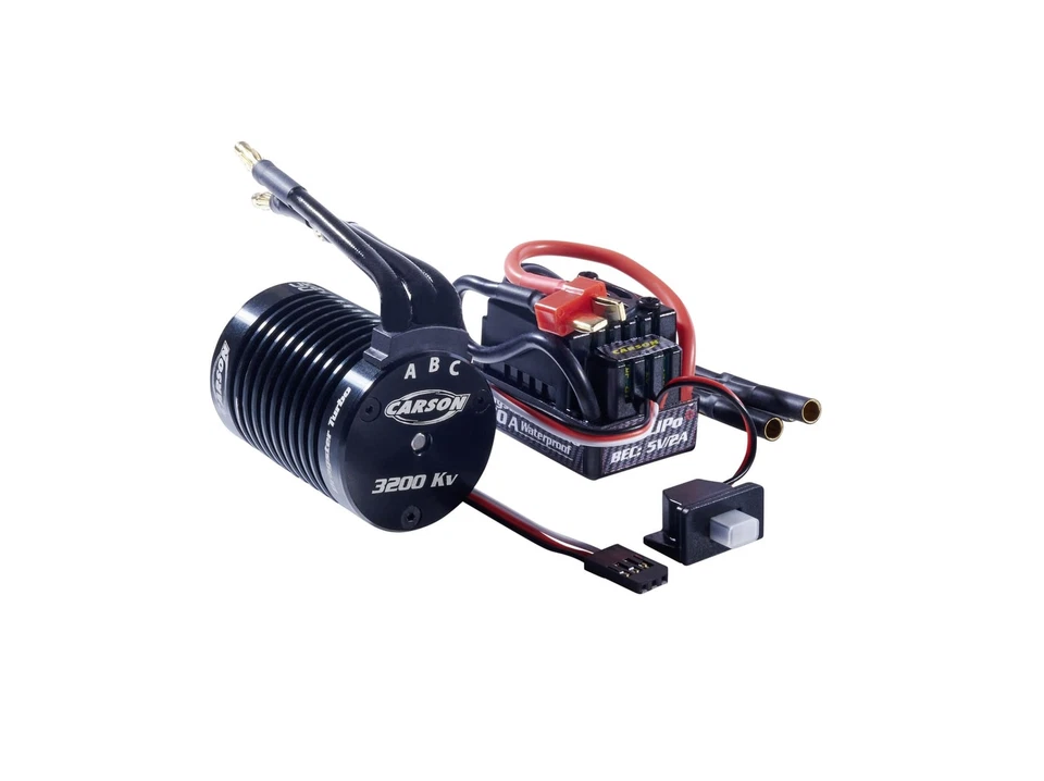 Carson Brushless Set 3200 KV Motor Regler 60A für 1 10 RC Auto Tuning 2S 3S - Bild 1 von 1