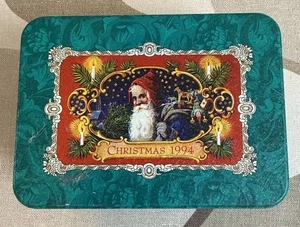 Vtg Hallmark Santa Claus 1994 Tin Christmas Cards Postcards Collectible Series - Picture 1 of 15