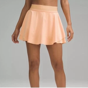 Lululemon Court Rival hoch geschnittener Rock lang Sommer leuchtend Größe 6 - Bild 1 von 9