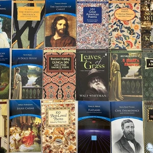 Dover Thrift Editions Classic Books Random Mix Good to Very Good 20 Book Lot TPB - Imagen 1 de 1