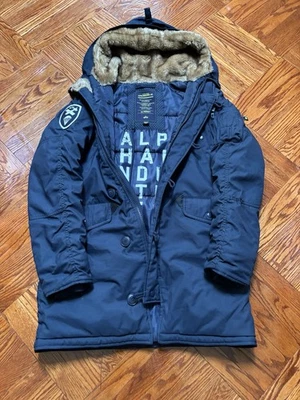 Chaqueta Alpha Industries Inc Oficial Departamento de Defensa de Estados Unidos Contratista Azul Marino Para Hombre’s Foto 1 de 4