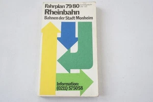 1979 Rheinbahn Fahrplan Deutschland Deutscher Bus Straßenbahn Eisenbahn Fahrplan  - Bild 1 von 10